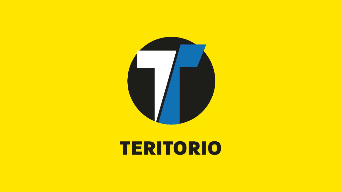 Logo de la startup Teritorio sur fond jaune
